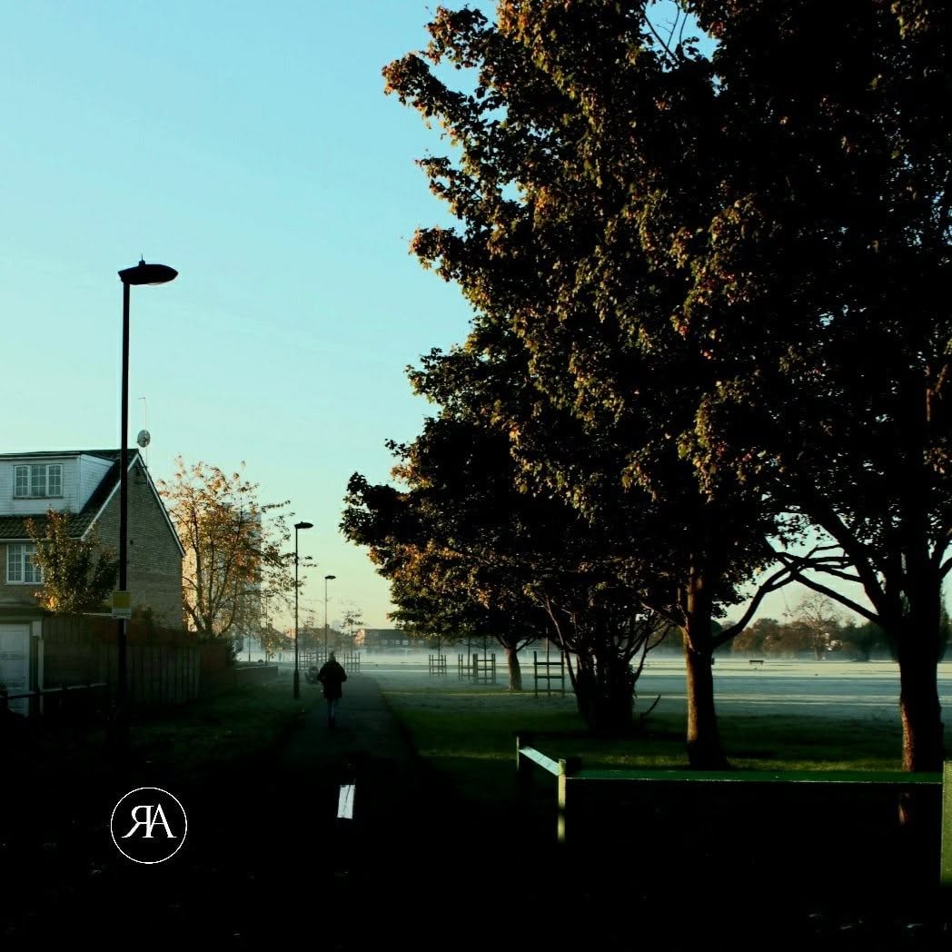 Misty landscape photography print